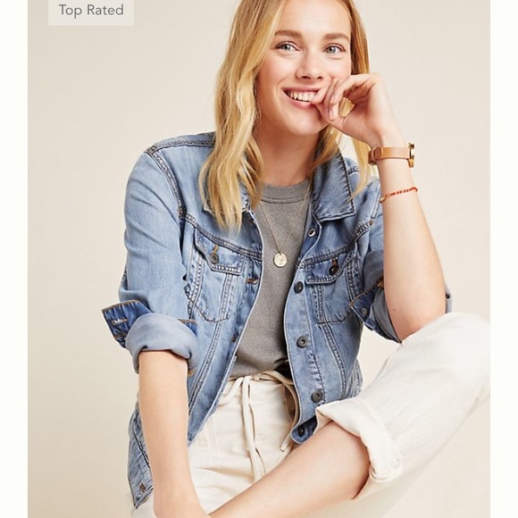 pilcro denim trucker jacket